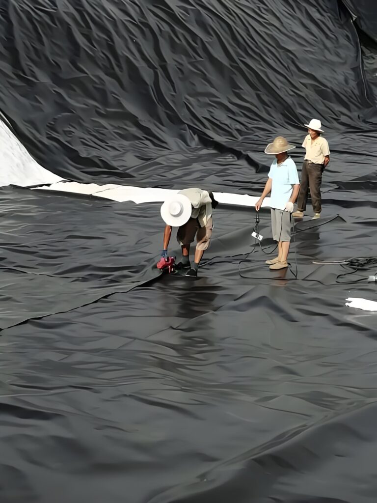 HDPE geomembrane welding