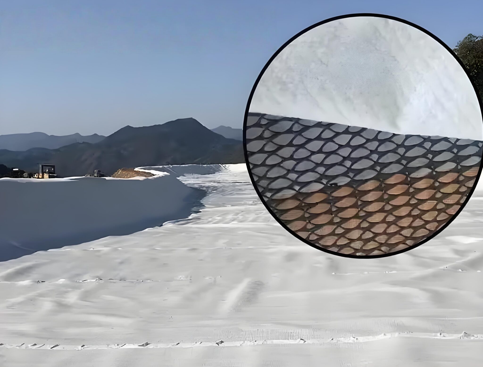 Composite Geonet installation