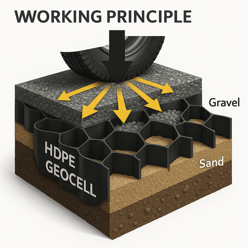 GEOCELL working principle