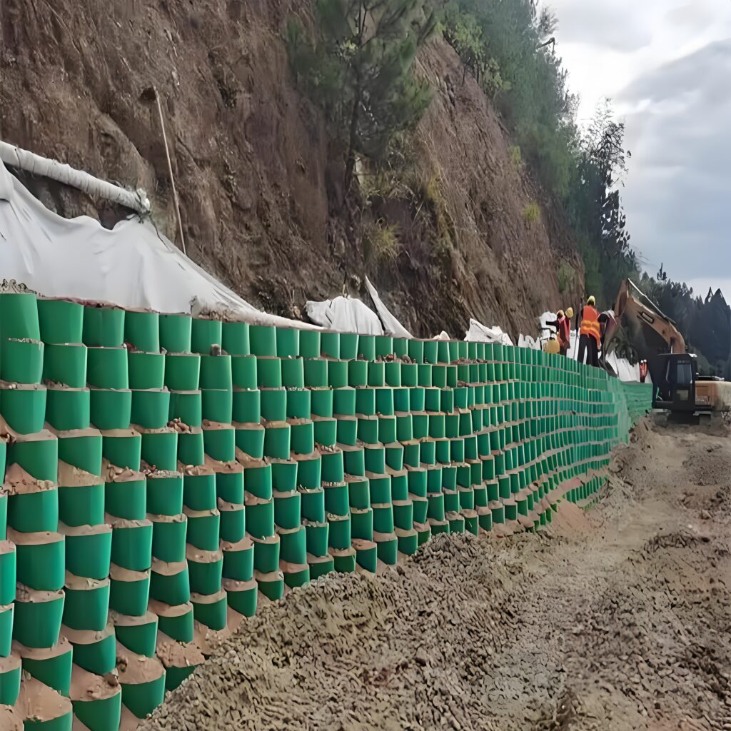 Retaining Wall Embankment Reinforcement