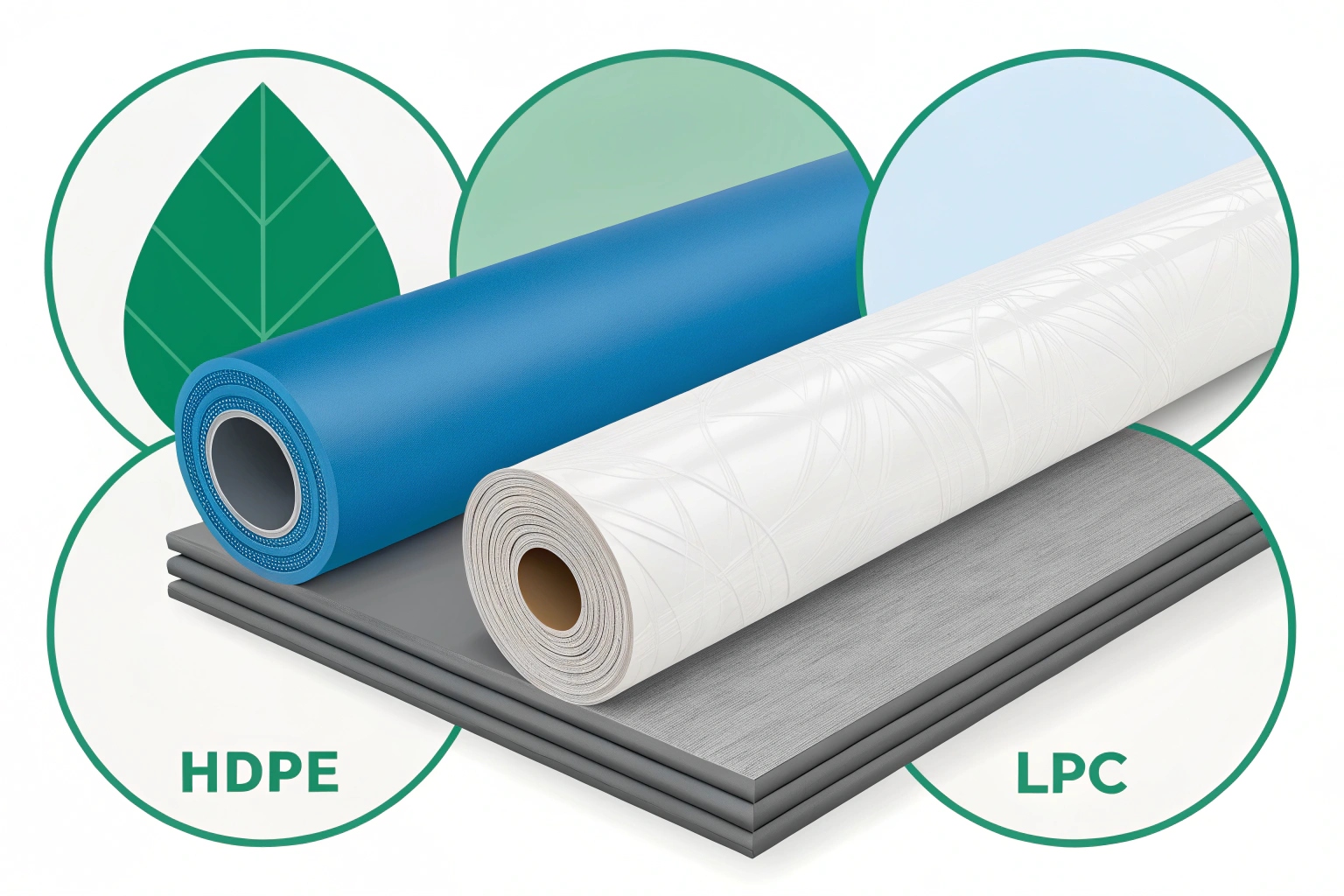 Comparing HDPE, LLDPE, and PVC geomembrane materials