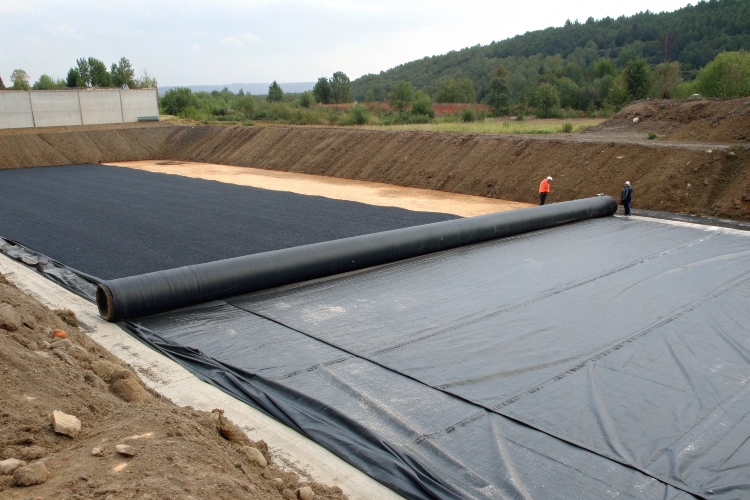 Close-up of high-quality black HDPE resin pellets