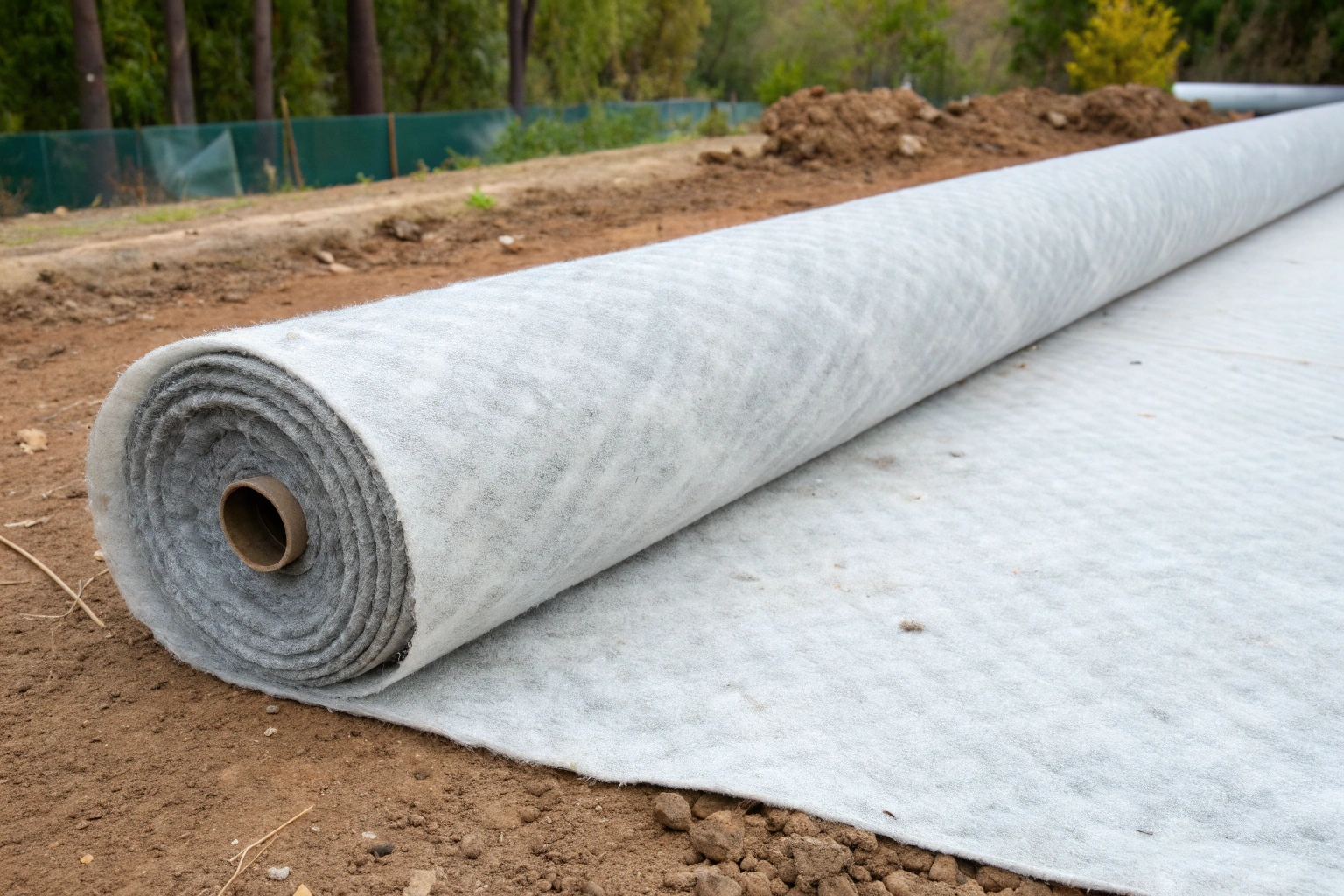 A close-up diagram illustrating the interlaced yarns of woven fabric and the random fibers of non-woven fabric