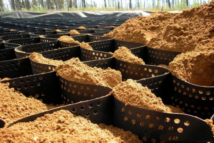 A decision tree flowchart to help select between perforated and non-perforated geocells