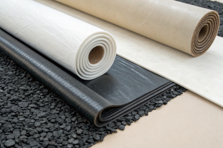 A diagram comparing the cross-section of a PVC single weld to an HDPE dual-track weld