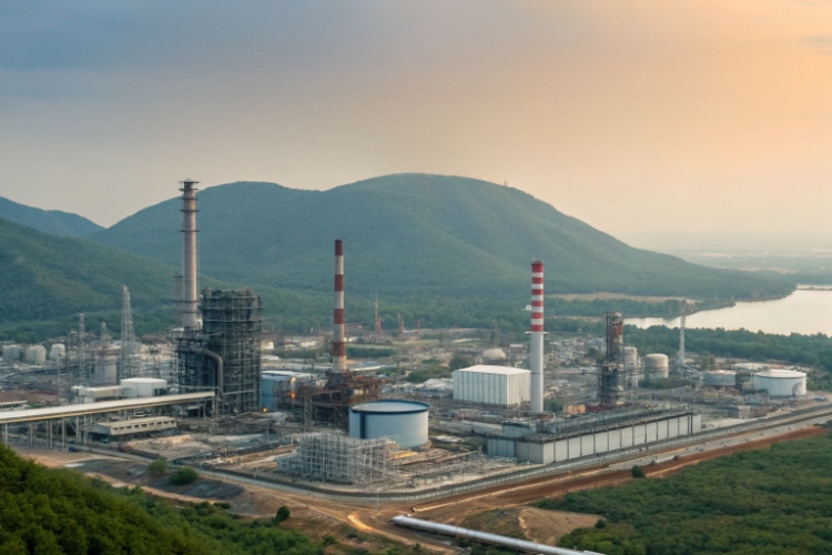 Large-scale installation of HDPE geomembrane liner in a reservoir project