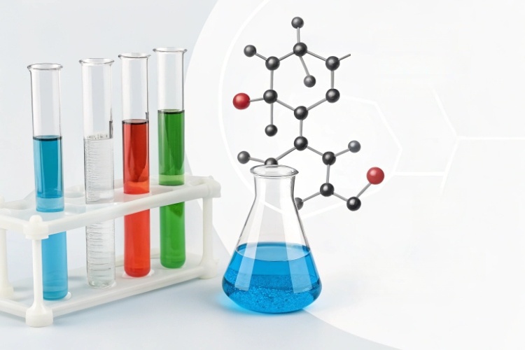 A simple diagram showing the tightly packed, crystalline molecular structure of HDPE