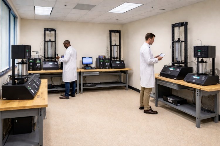 Chemical resistance testing of geomembrane