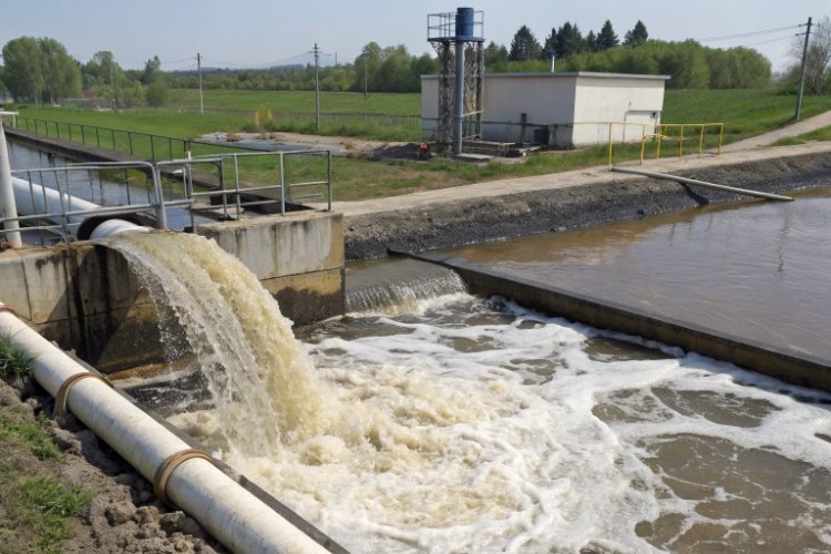 Diagram showing chemical molecules penetrating the amorphous zones of a polymer chain