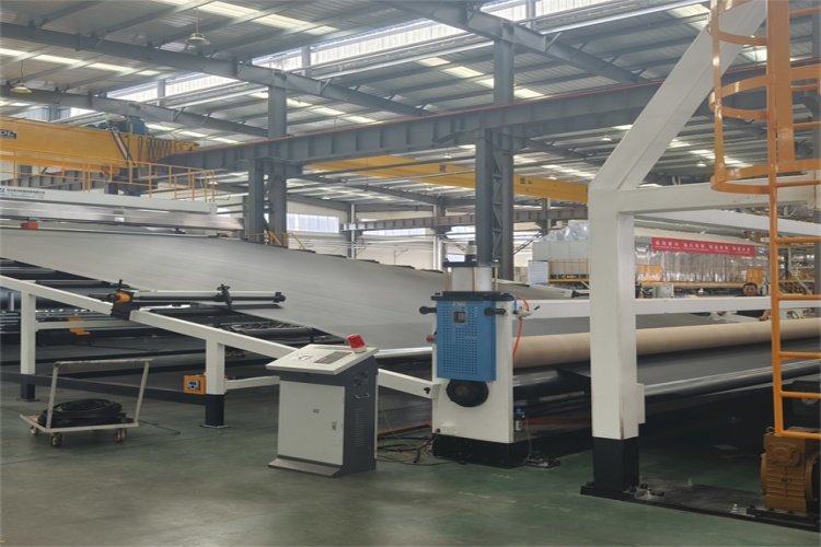 Automated geomembrane production line