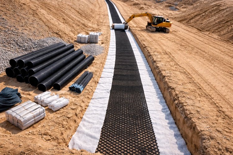 Comparison of geonet and gravel structures