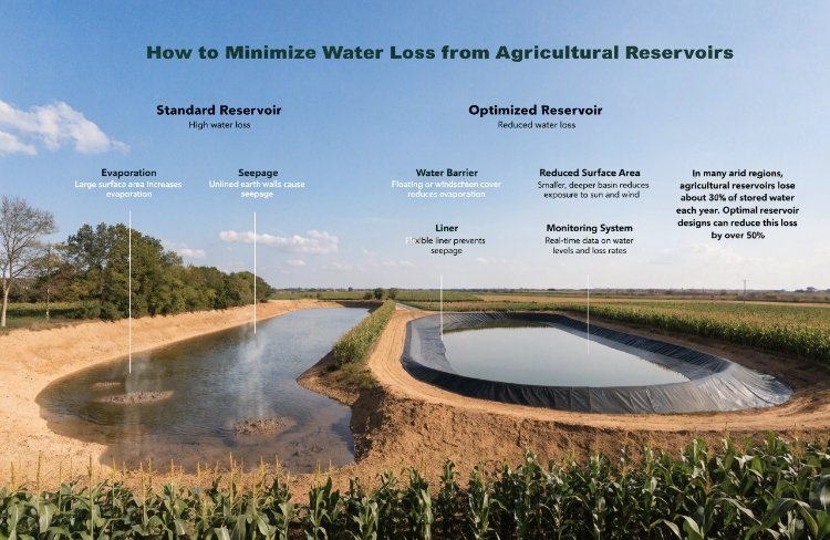 Large agricultural irrigation reservoir