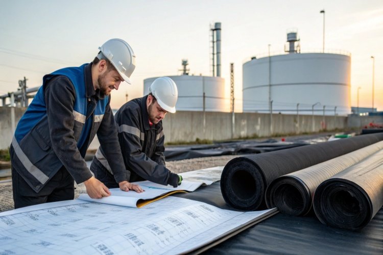 Decision making for industrial oil containment material selection