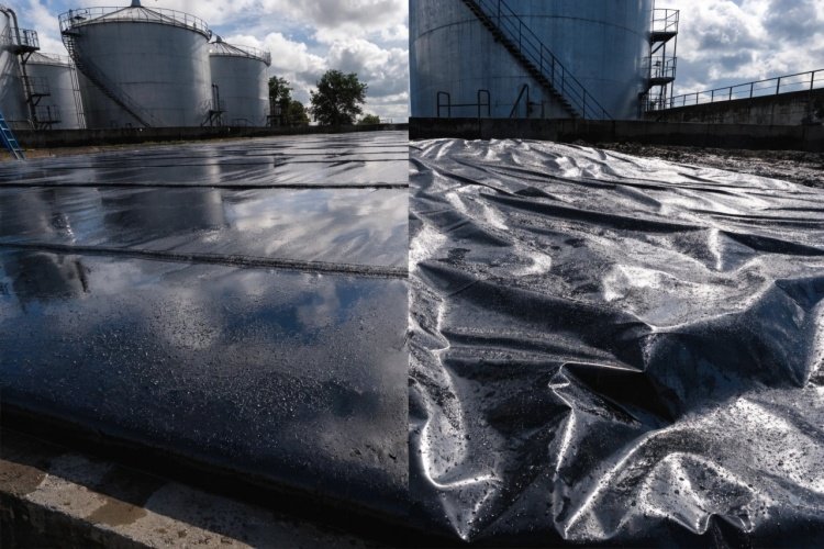 HDPE and LLDPE liners in oil and chemical containment projects